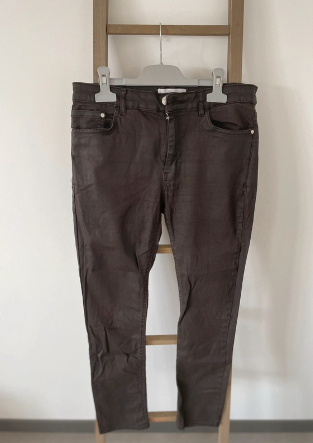 Jean marron lurex, Mango, 38