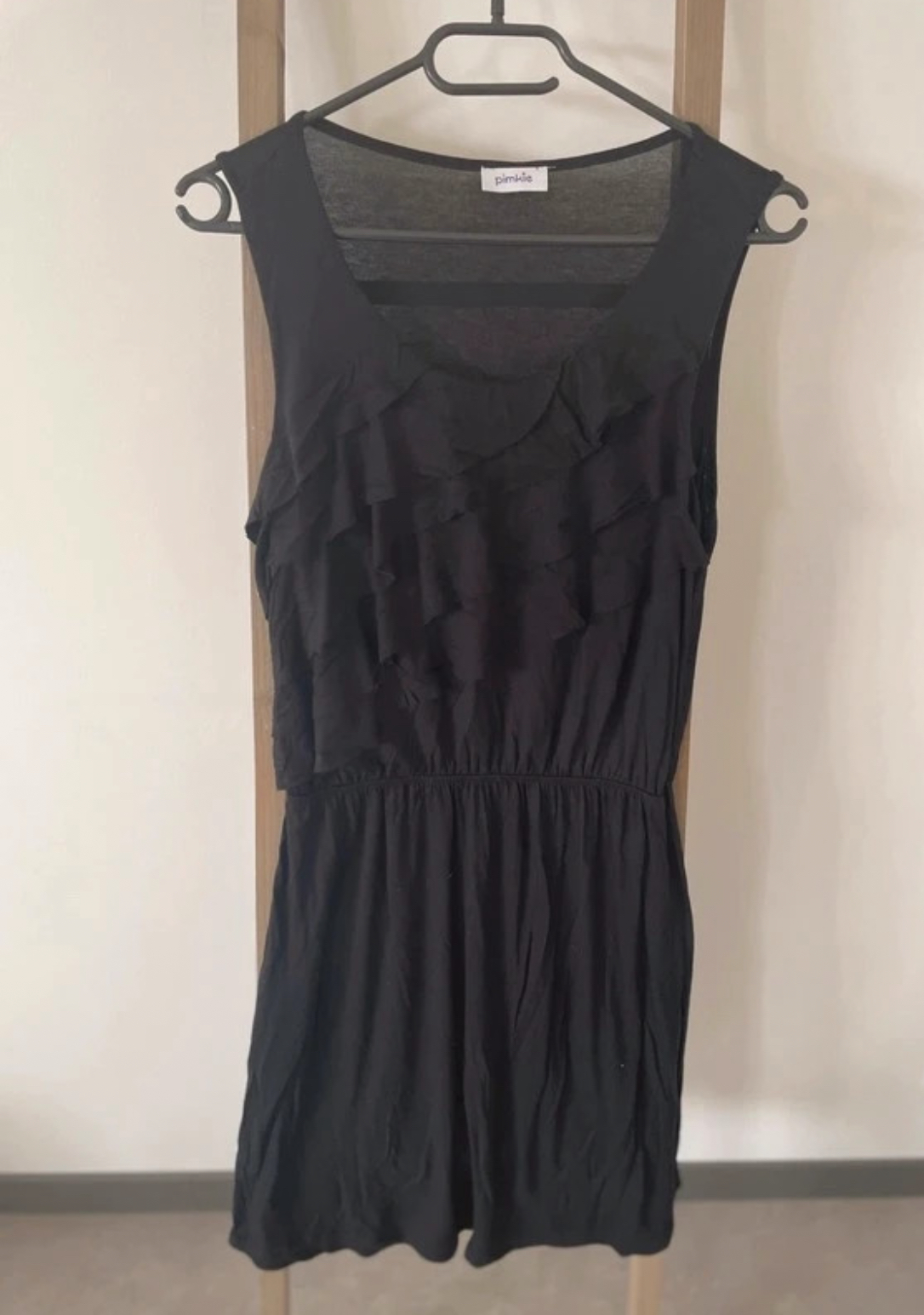 Robe noire à volants, Pimkie, 38/40