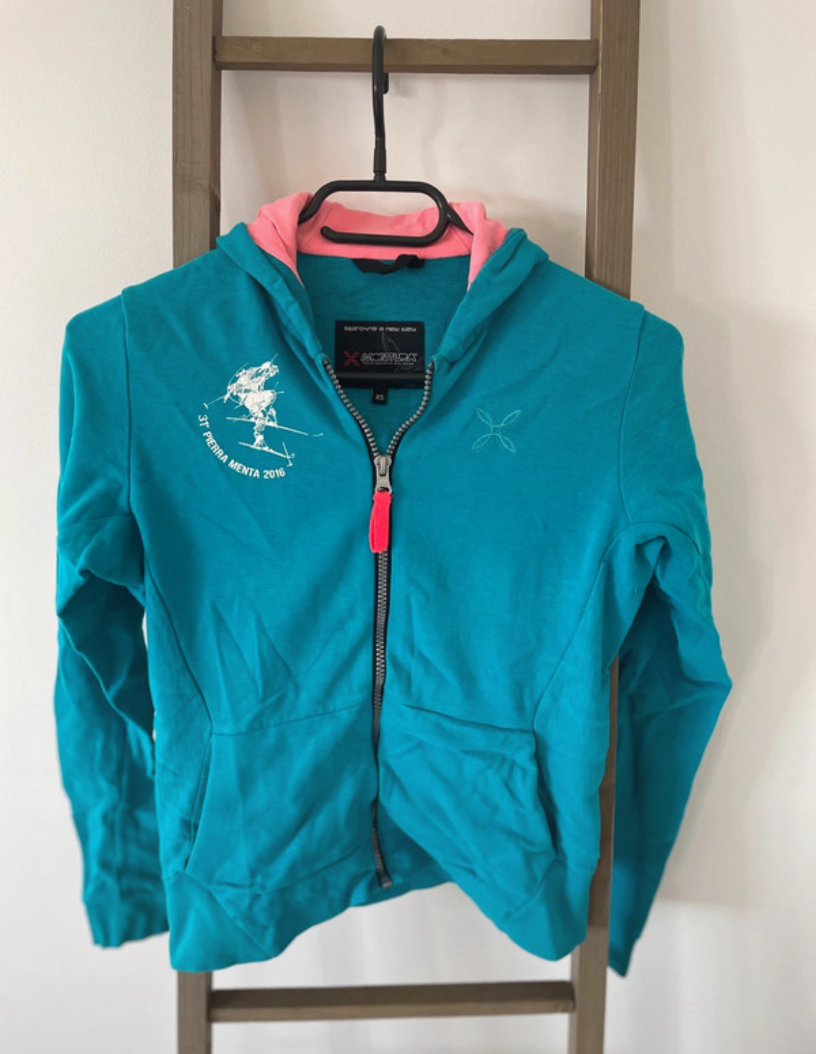 Gilet turquoise et rose, Montura, Xs
