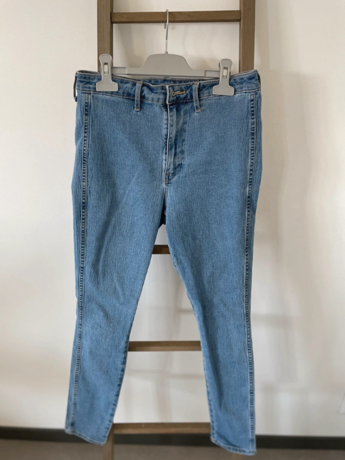Jean bleu ciel skinny, H&M, 40