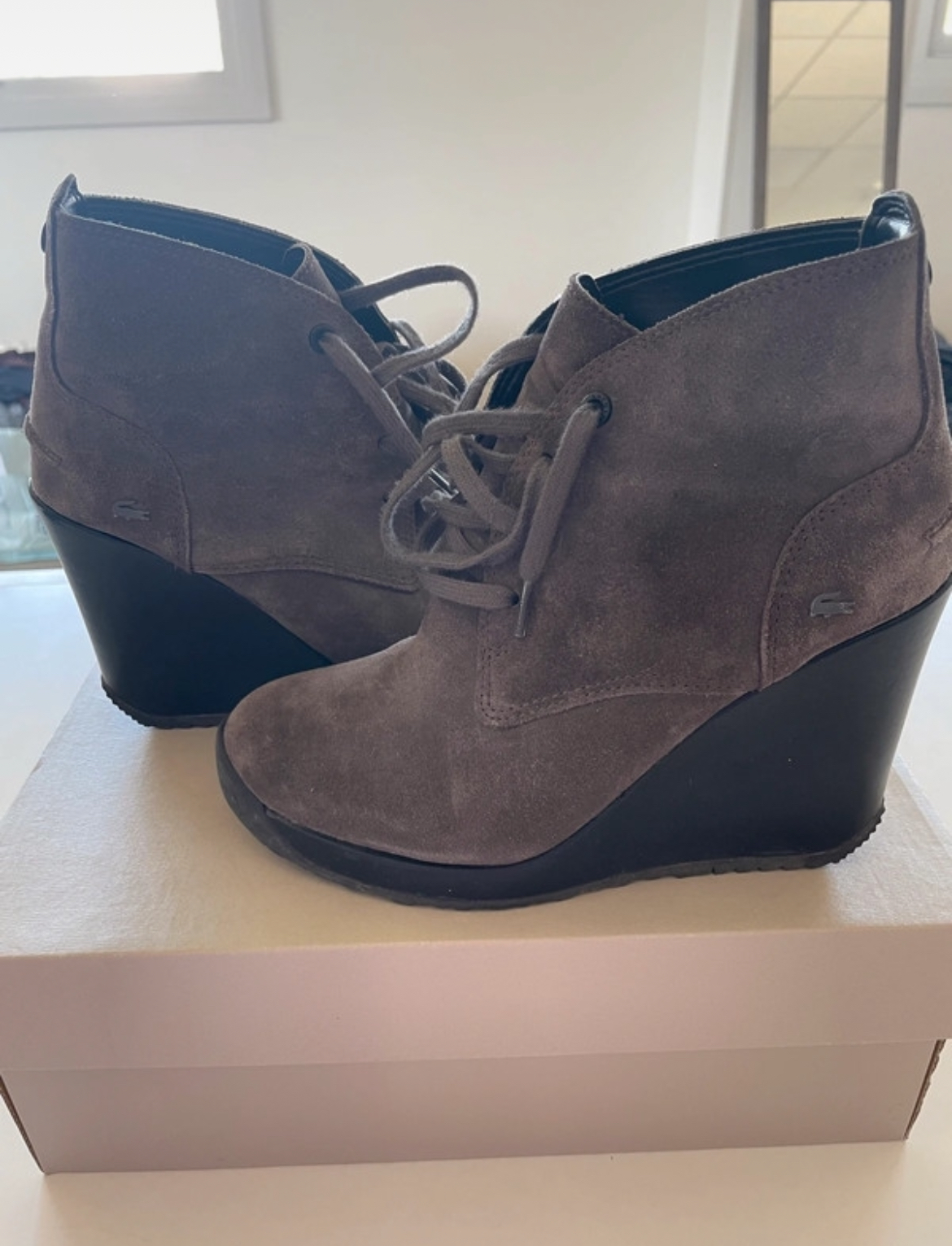 Chaussures à talons compensées, Lacoste, 37