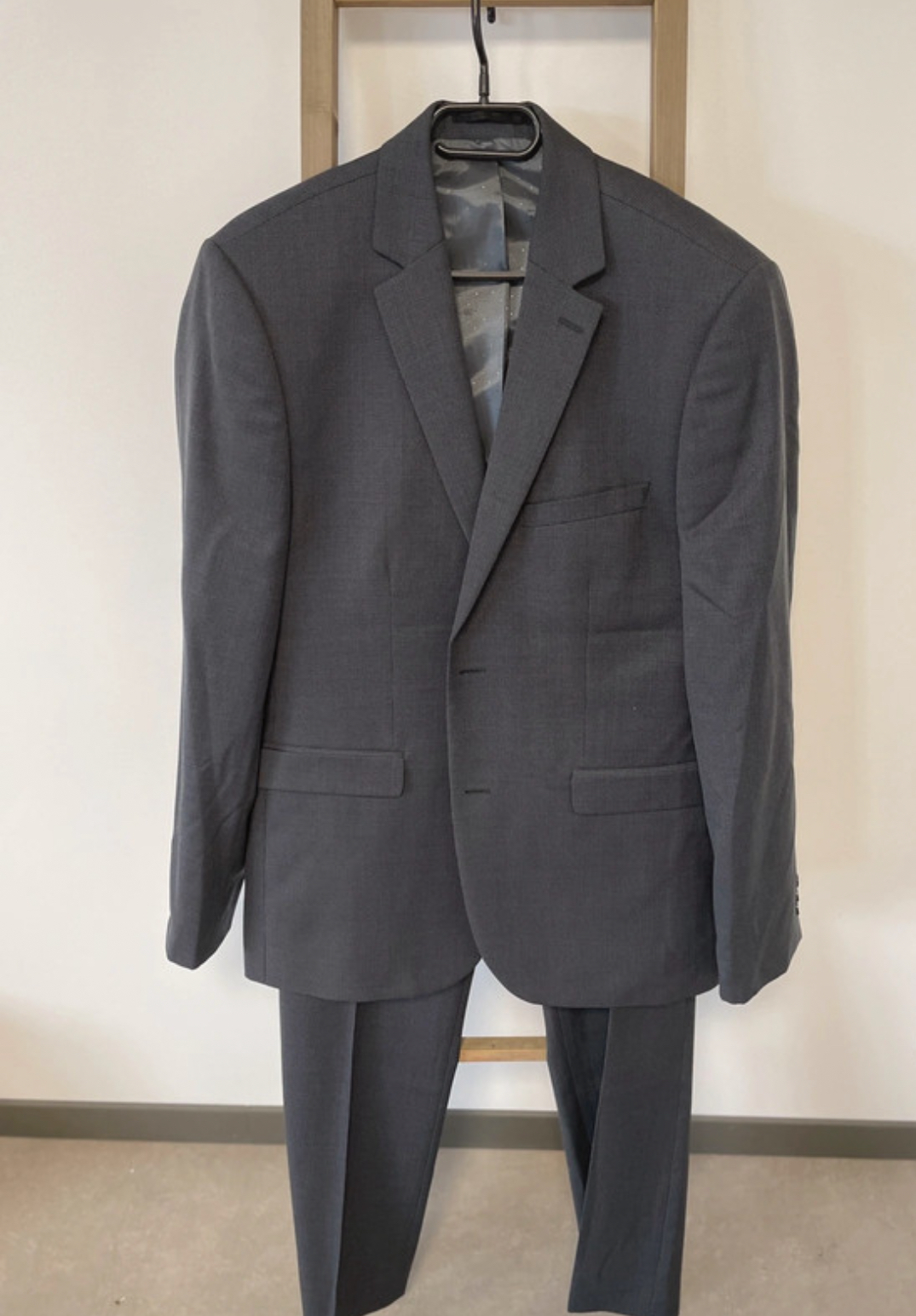 Costume 2 pièces bleu gris, Cambridge, 54/46