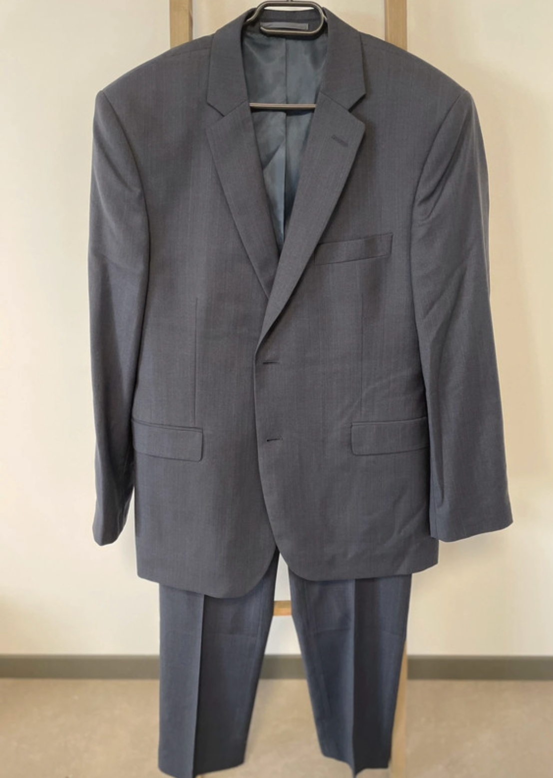 Costume 2 pièces bleu gris, Cambridge, 54/46