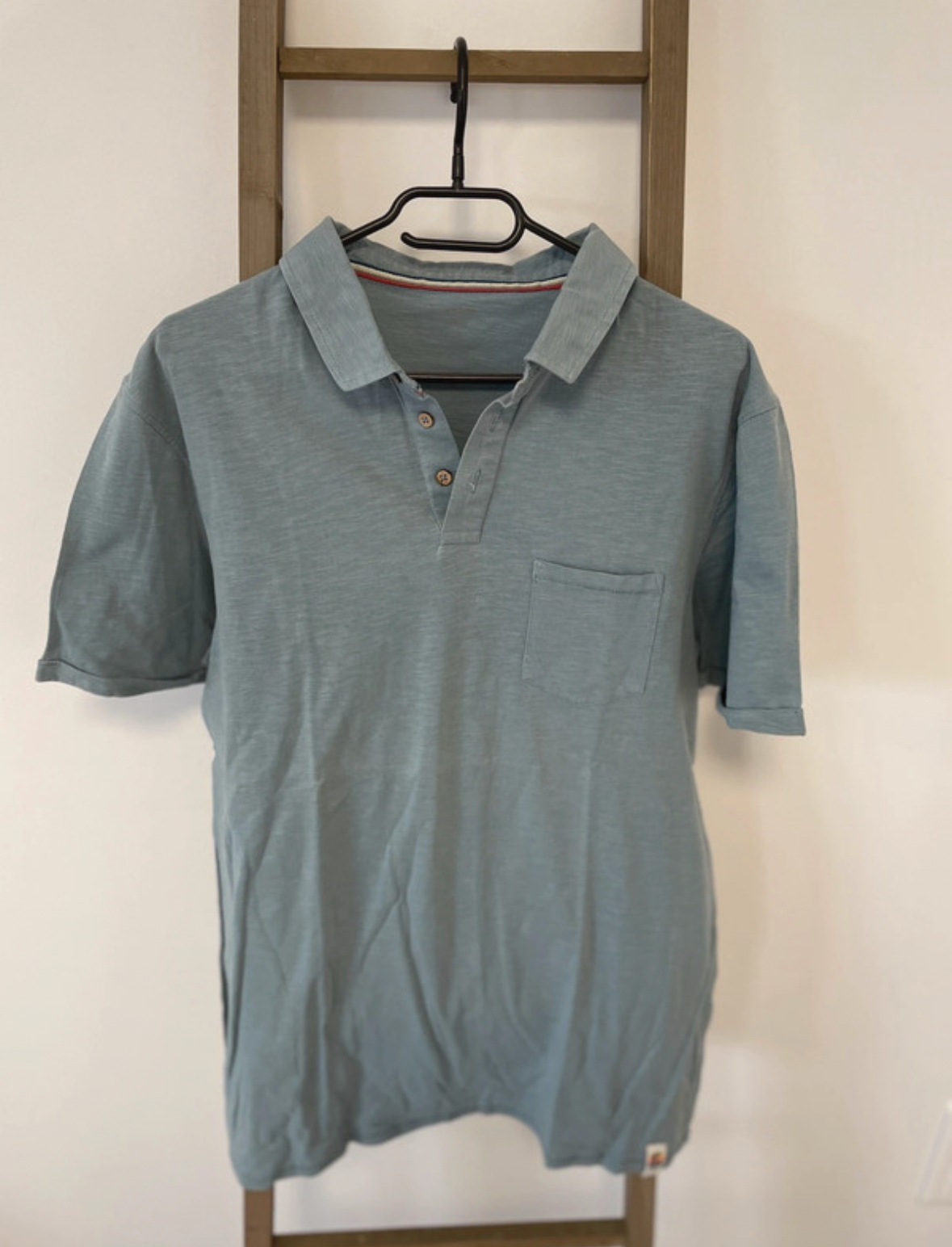 Polo bleu, kiabi, XL