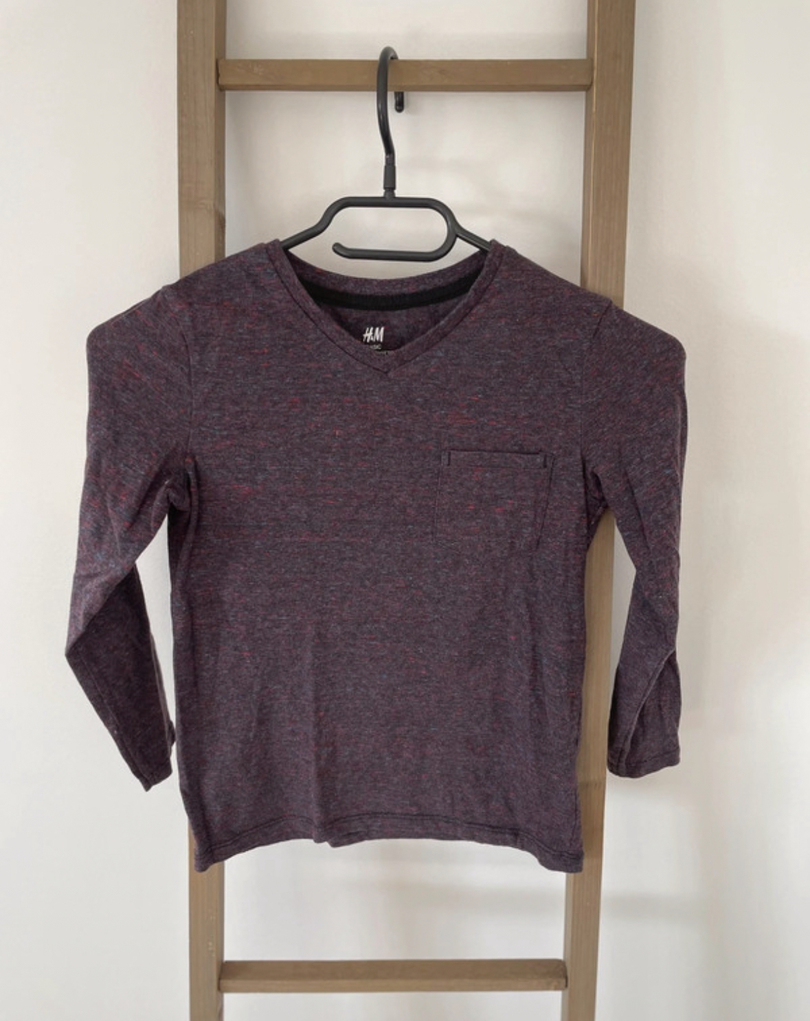 Tshirt violet chiné, H&M, 6/8 ans