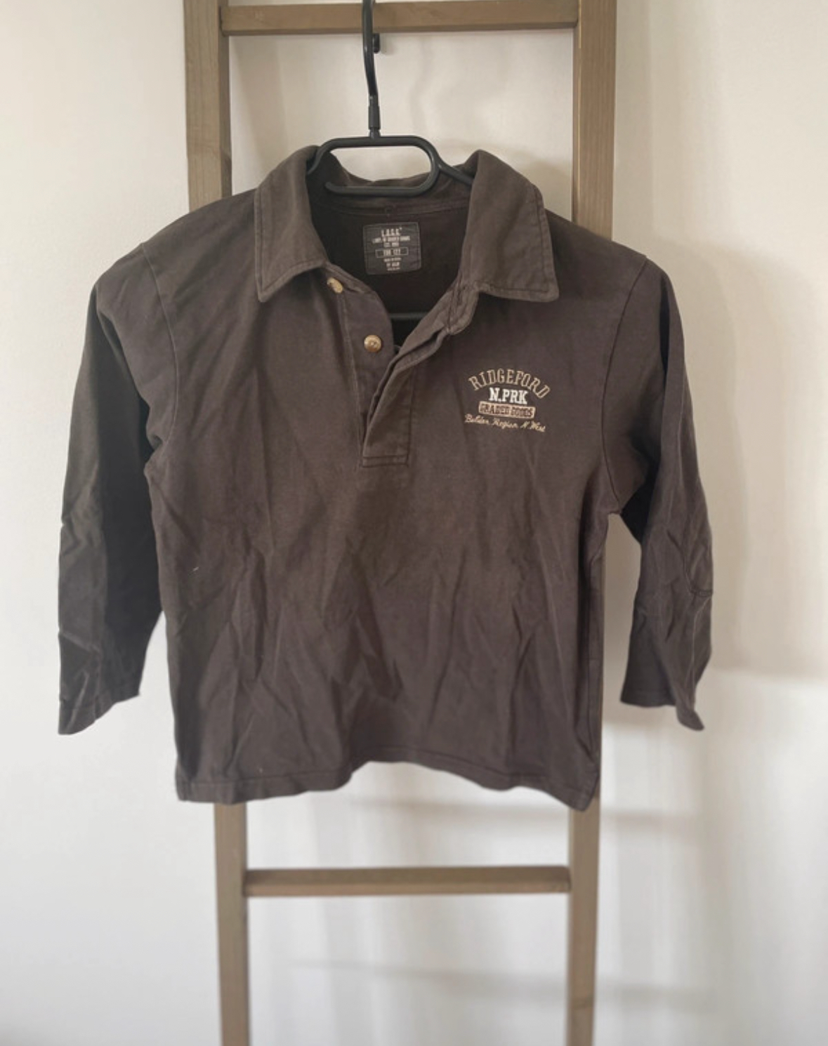 Polo marron, H&M, 122 cms