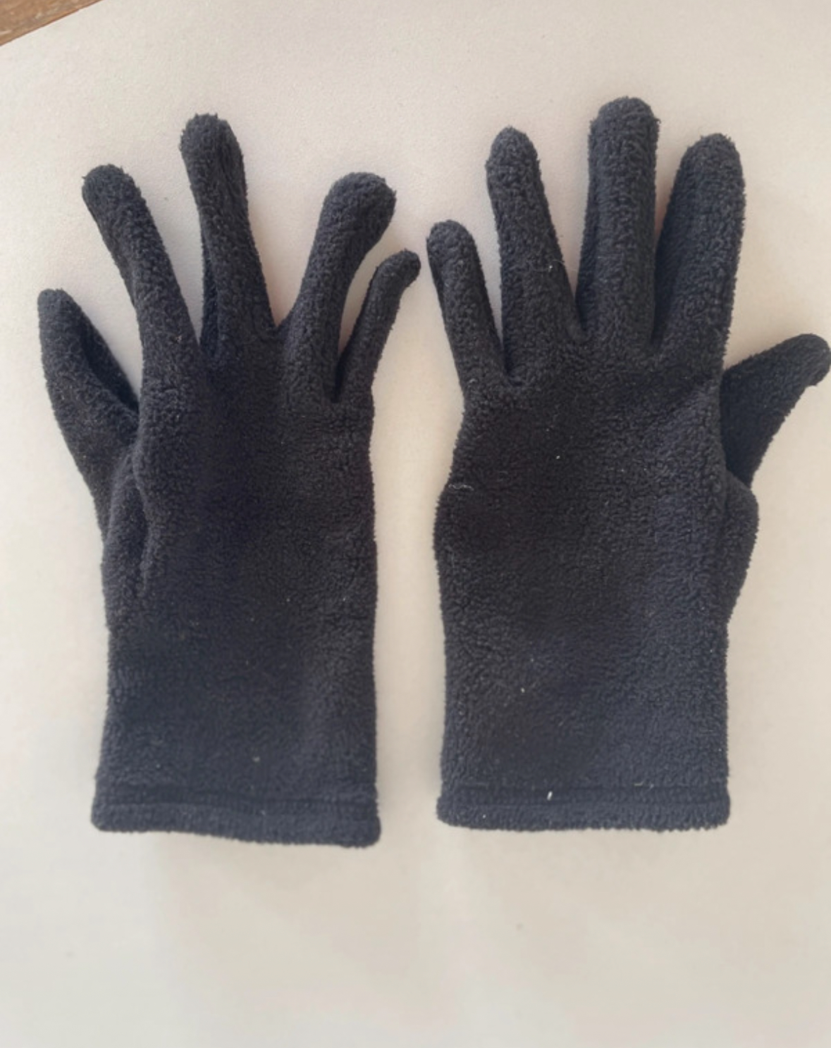 Gants en polaire noirs, TU