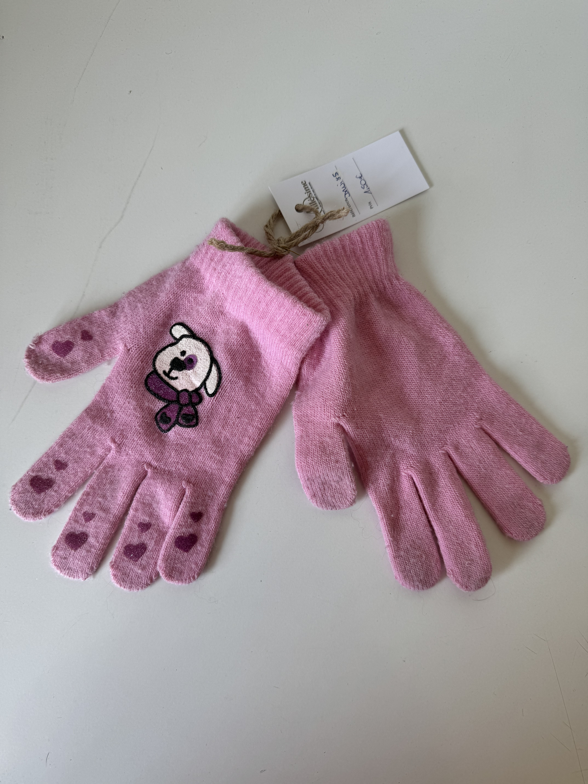 Gants roses, Pretty dog, TU