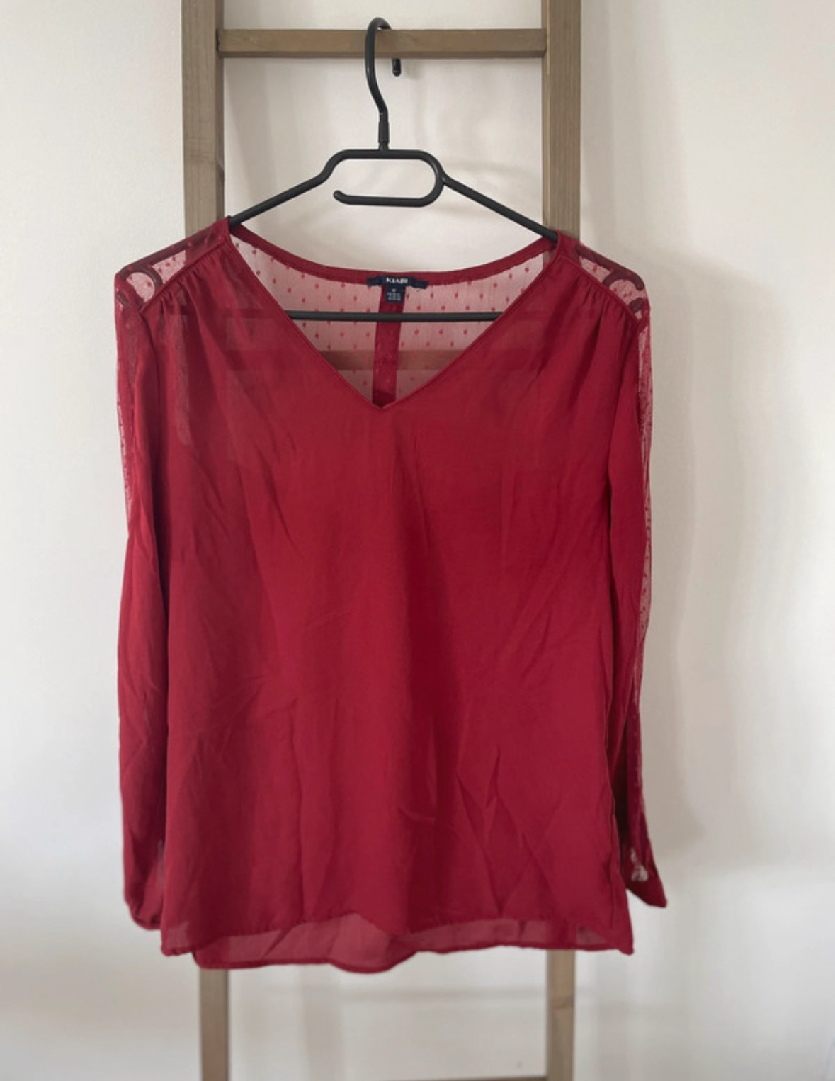 Blouse bordeaux, Kiabi, M