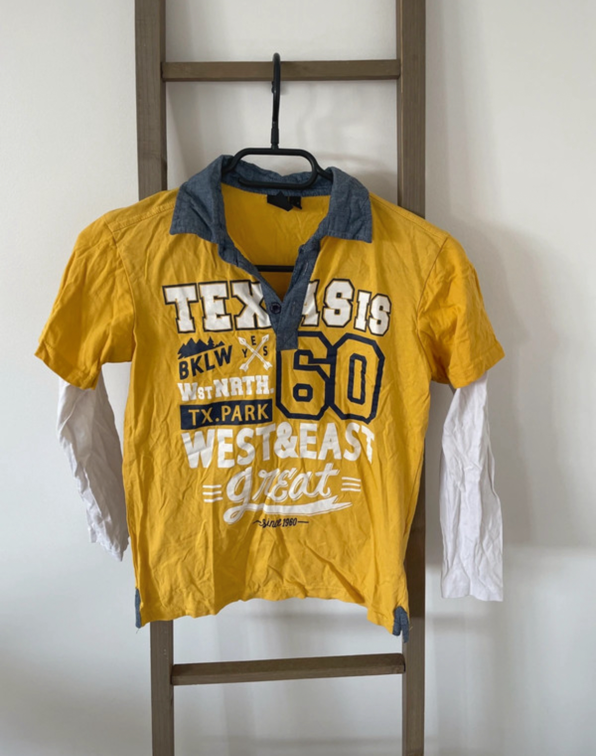 Tshirt jaune et blanc, BKL Wear, 6 ans
