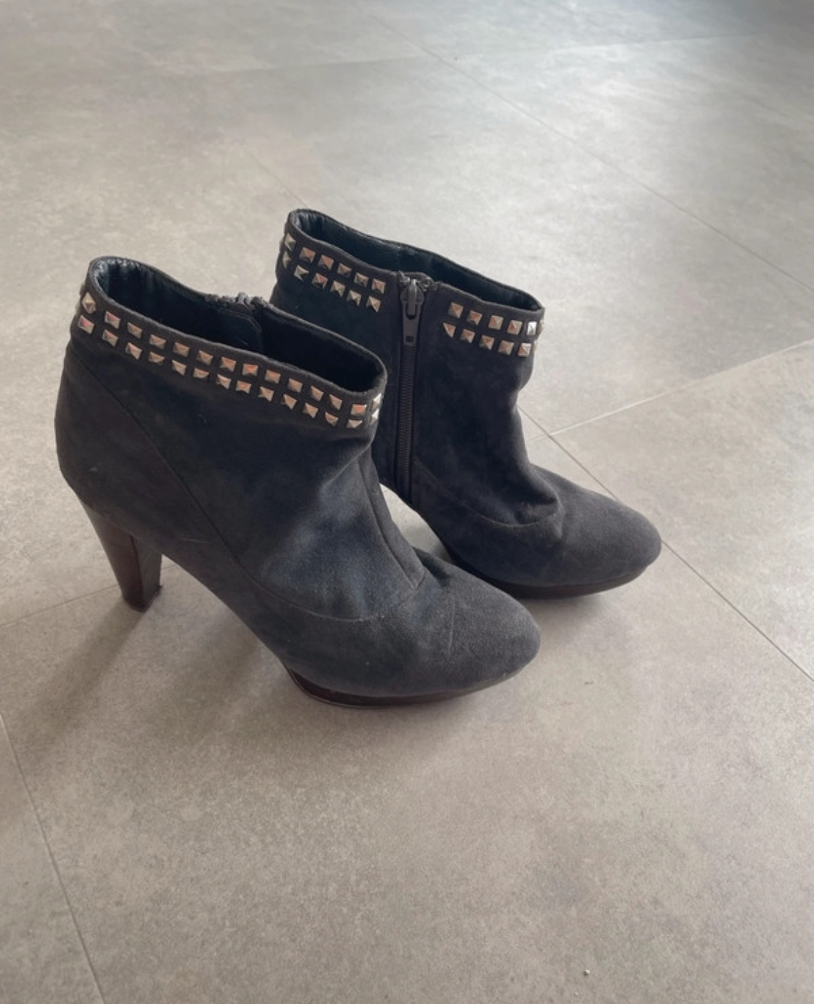 Bottines marron avec strass, 3 Suisses, 39