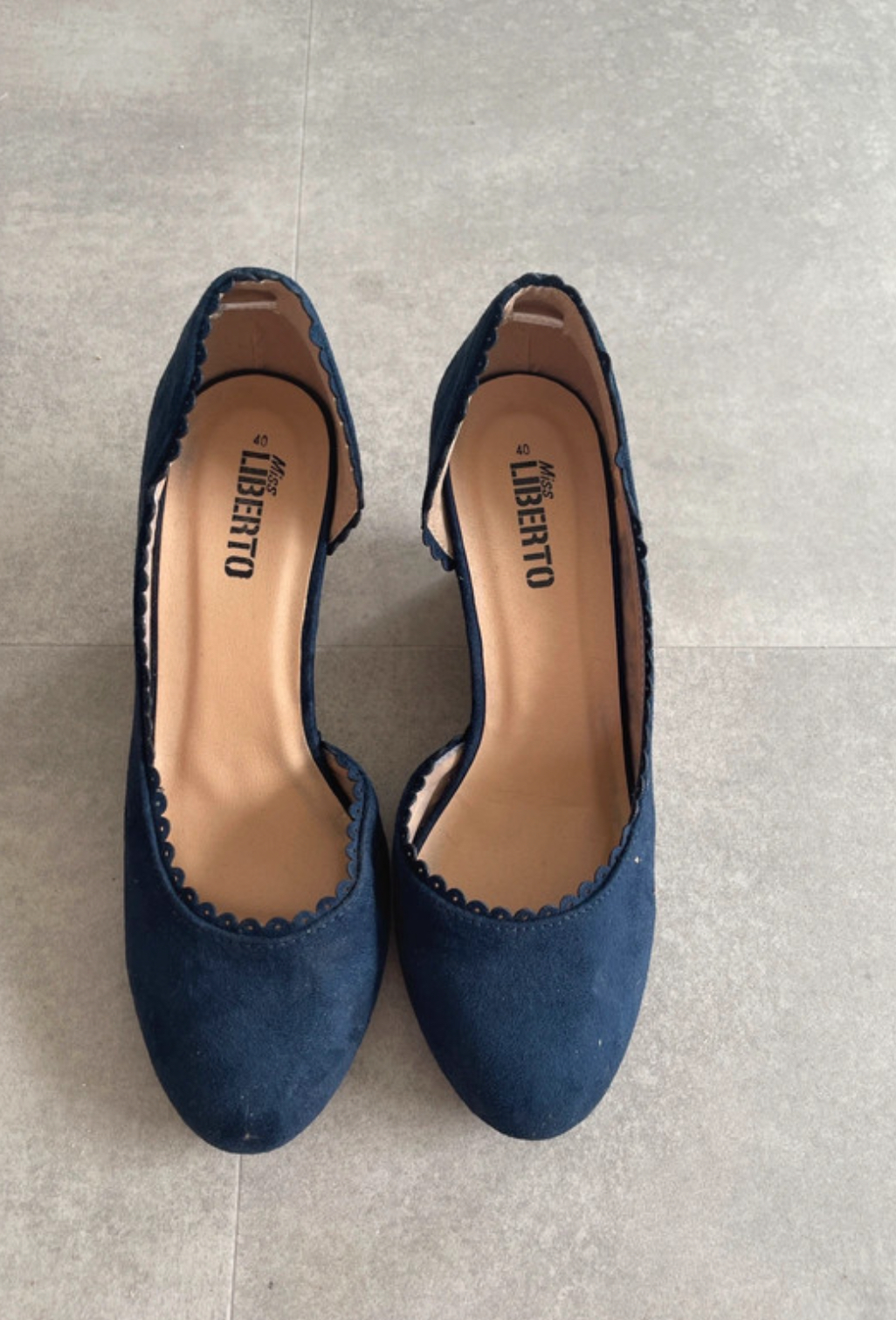 Escarpins bleu marine, Miss Liberto, 40