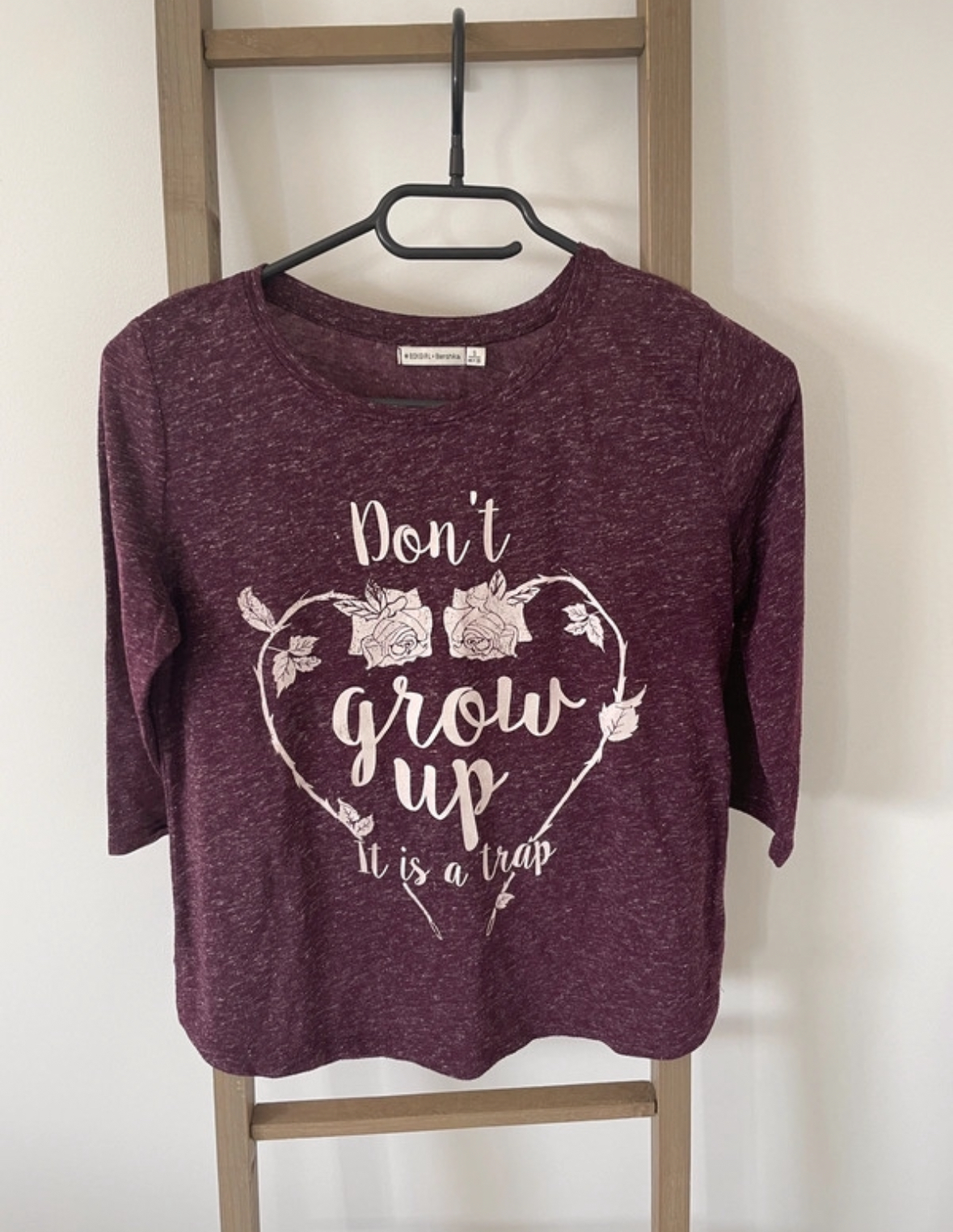 Tshirt bordeaux, Bershka, S