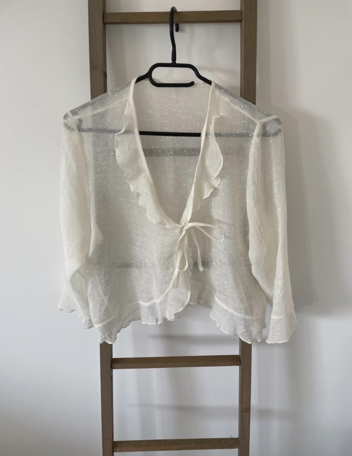 Gilet ivoire transparent, S
