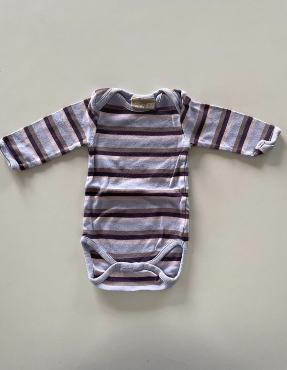 Body rayé violet, DPAM, 3 mois