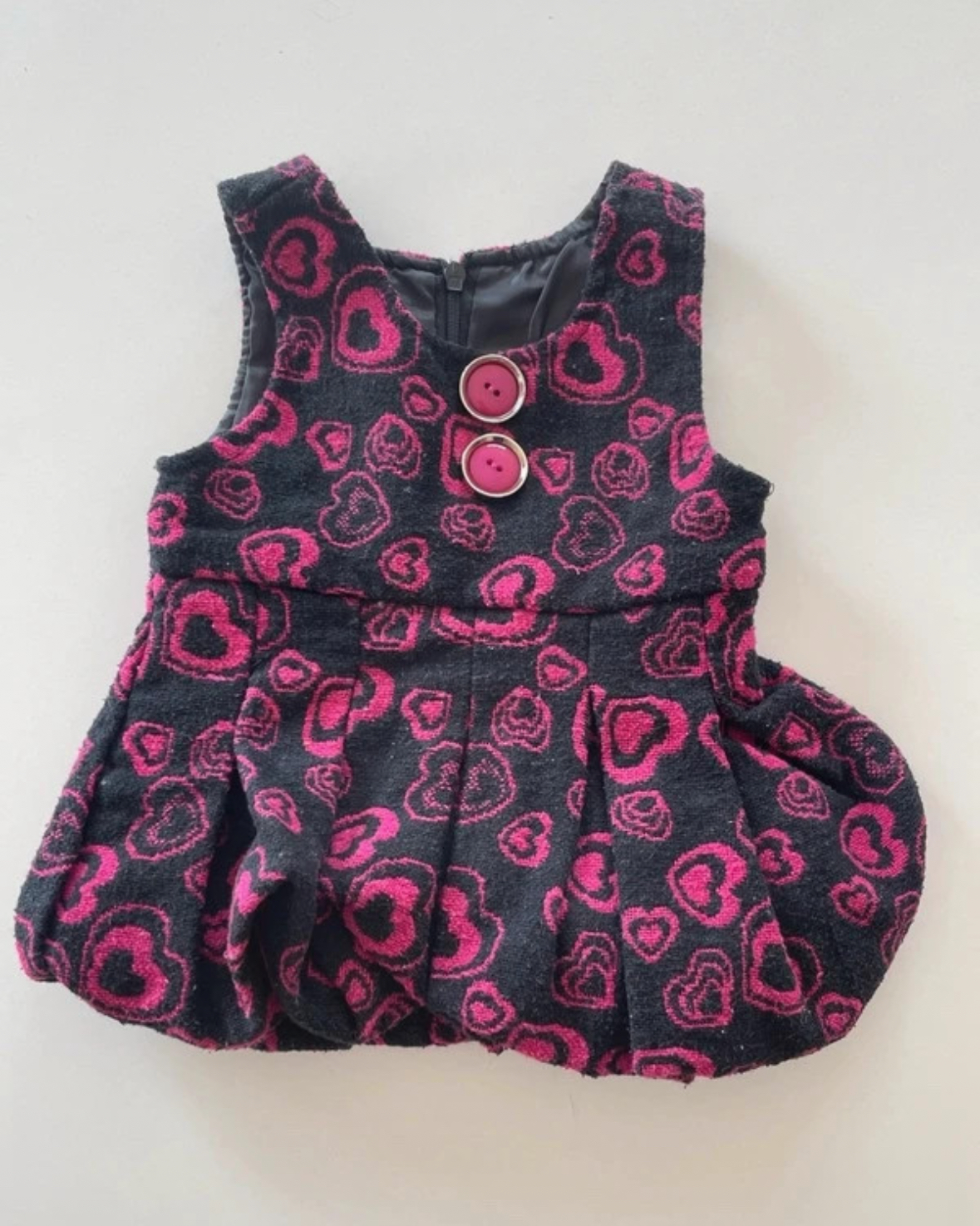 Robe noir et rose, 3 mois