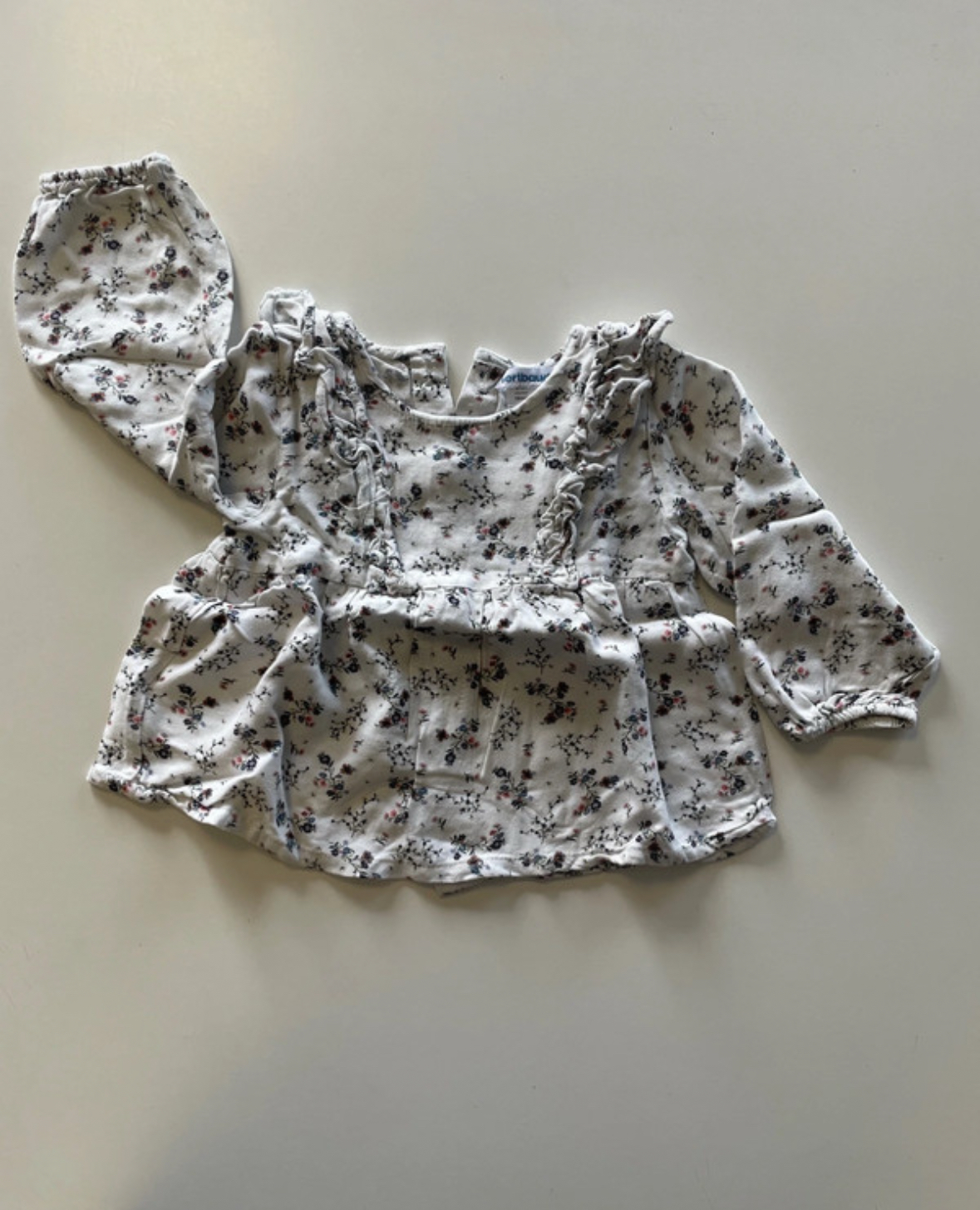 Blouse fleurie manches longues, Vertbaudet, 18 mois