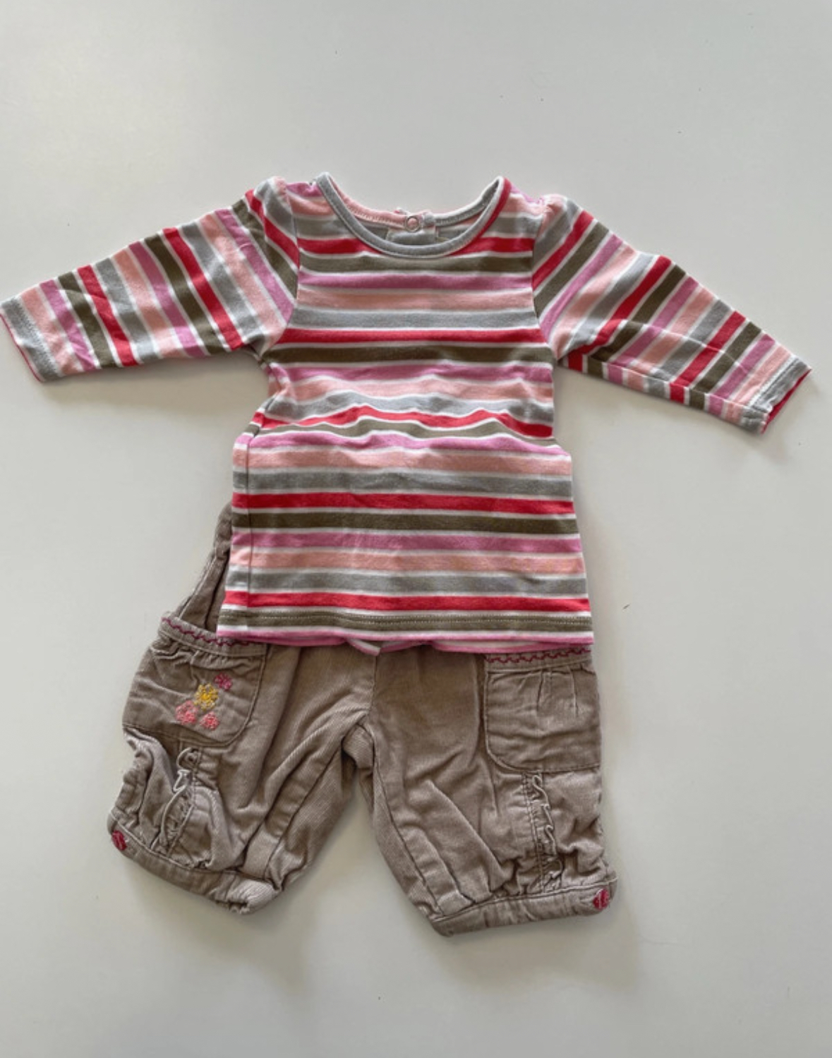 Ensemble tshirt rayé et pantalon, Orchestra, 1 mois