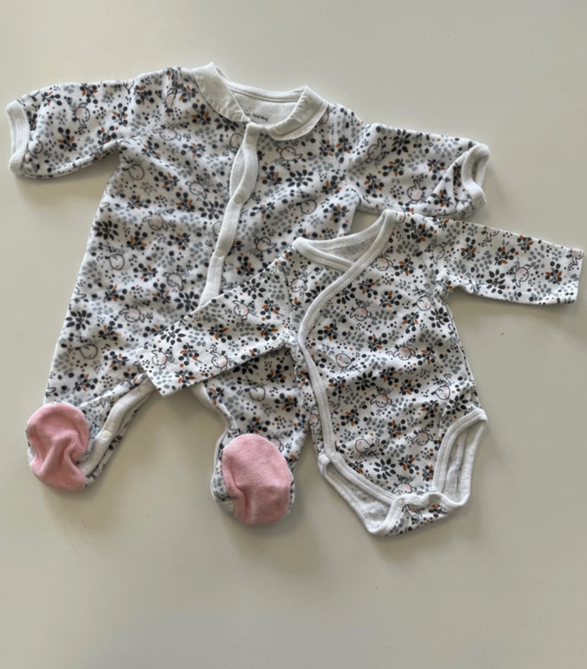 Ensemble pyjama et body, Dpam, 1 mois