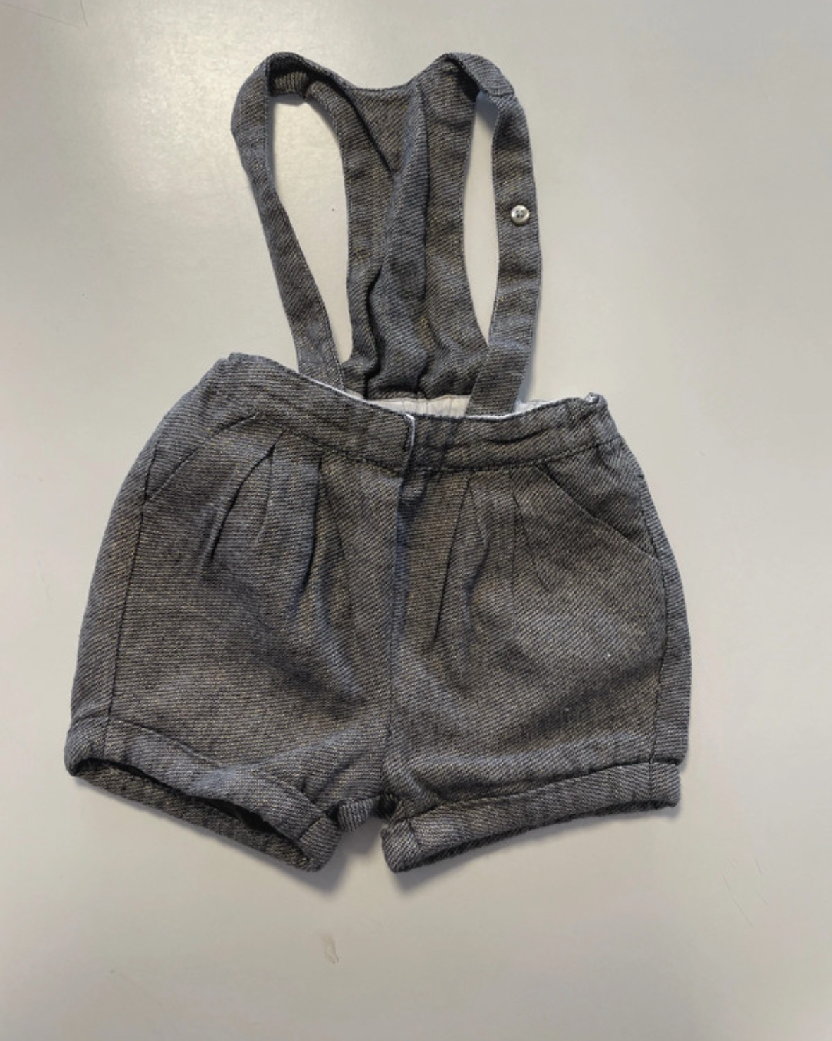 Salopette short grise, Tape à l\'oeil, 18 mois