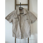 ELAS80 CHEMISE BEIGE COUPE AJUSTEE DEVANT