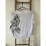 MGON142 TSHIRT BLANC ET GRIS 1