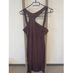 TGRA53 ROBE ASSYMETRIQUE MARRON