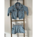 NDAC16 ENSEMBLE EN JEAN VESTE + JUPE 12 18 MOIS