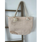 MBLA87 SAC  A MAIN ROSE TRESSE ET CORDE