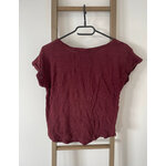 MBLA101 TSHIRT BORDEAUX AVEC PERLES PIMKIE 36 DOS