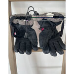 MBLA115 GANTS DE SKI NOIR ET ROSE RACER 14 ANS DOS