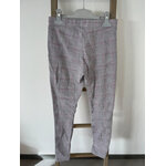 MBLA133 JEGGING A CARREAUX GRIS ET ROSE DOS