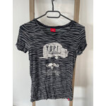 MBLA136 TSHIRT GRIS ET NOIR ZEBRE EDC