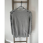 MBLA150 PULL GRIS EPAULE DENUDEE DOS