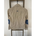 JVER86 CHEMISE BEIGE ET JEAN 100% COTON DOS