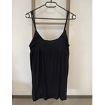 SDET110 ROBE NOIRE FINES BRETELLES BON PRIX 40 42 DOS