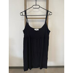 SDET110 ROBE NOIRE FINES BRETELLES BON PRIX 40 42