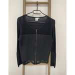 VMAR04 GILET NOIR BI MATIERE MISS CAPTAIN T1
