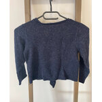 MCAL05 PULL BLEU MARINE LPC GIRLS 10 ANS DOS
