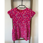 MCAL25 ROBE ROSE A COEUR TISSAIA 8 ANS