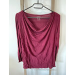 MCAL53 TOP BORDEAUX COL BENITIER ESMARA 46 48