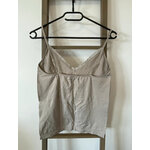 MCAL54 DEBARDEUR GRIS AVEC LISERET DENTELLE U ESSENTIEL 44 46 DOS
