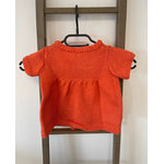 MCAL73 GILET TRICOTE ORANGE 4 ANS DOS