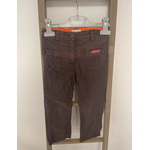 MCAL89 PANTALON MARRON RAYE ALPHABET 4 ANS