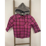 MCAL98 VESTE A CARREAUX VIOLET CAPUCHE GRIS WEDZE 4 ANS