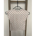 MCAL106 TSHIRT MINNIE BLANC ET ROUGE DISNEY 6 ANS DOS