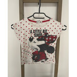 MCAL106 TSHIRT MINNIE BLANC ET ROUGE DISNEY 6 ANS
