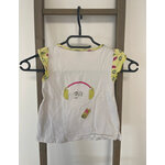 MCAL121 TOP BLANC ET JAUNE ORCHESTRA 5 ANS DOS