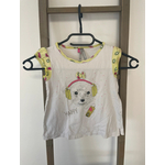 MCAL121 TOP BLANC ET JAUNE ORCHESTRA 5 ANS