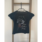 MCAL123 TSHIRT NOIR AVEC FILLE 6 ANS